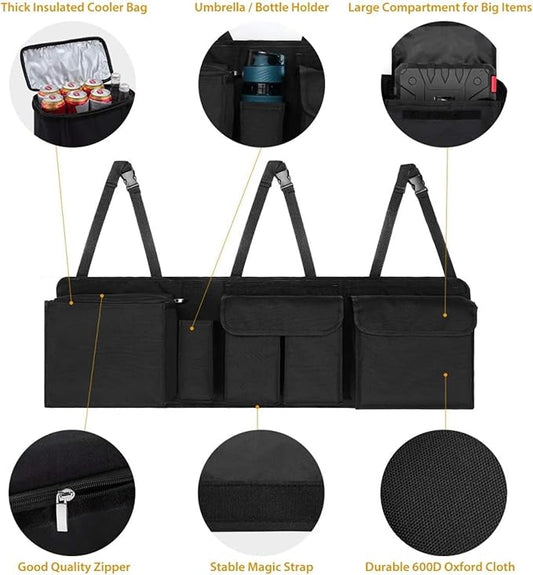 Car Trunk Organizer and Storage, Backseat Hanging Organizer (Extra Large)