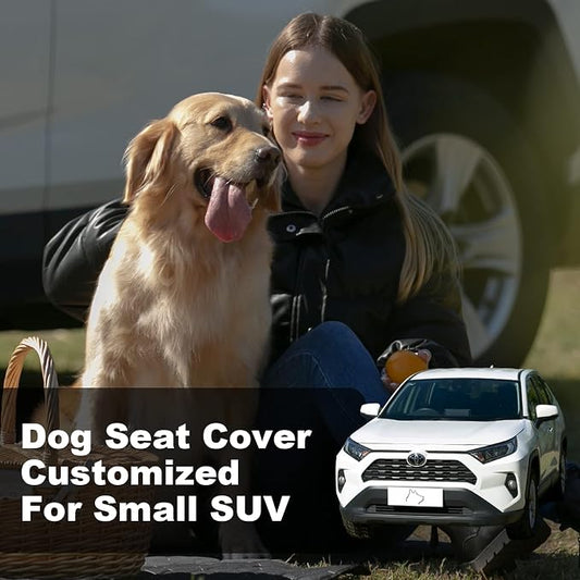 Meginc SUV Cargo Liner for Dogs,100% Waterproof Pet Trunk Car Seat Cover Mat with Bumper Flap Protector,Dog Protect Auto Carpet, Heavy Durable Pet Car Seat Protector for SUV CRV RAV4 Q5 CX5