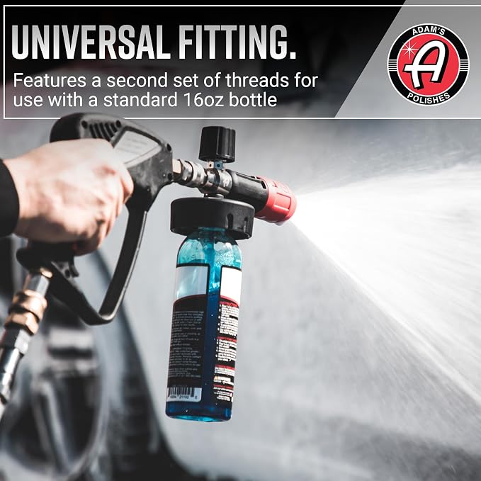 Adam's Polishes Premium Foam Cannon - Soap Sprayer for Car Wash | Sprayer Cannister for Pressure Washer 1/4" Quick Disconnect