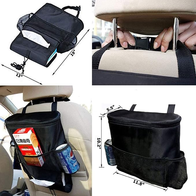 AUTOARK Standard Car Seat Back Organizer,Multi-Pocket Travel Storage Bag(Heat-Preservation),AK-002