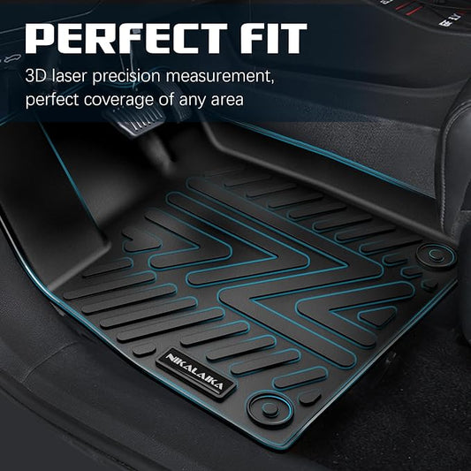 Floor Mats & Cargo Liner for 2024 2025 2026 Buick Envista All Weather Protection TPE Rubber Full Set Automotive Floor Liners & Trunk Mat for 2025 Buick Envista Accessories, Black