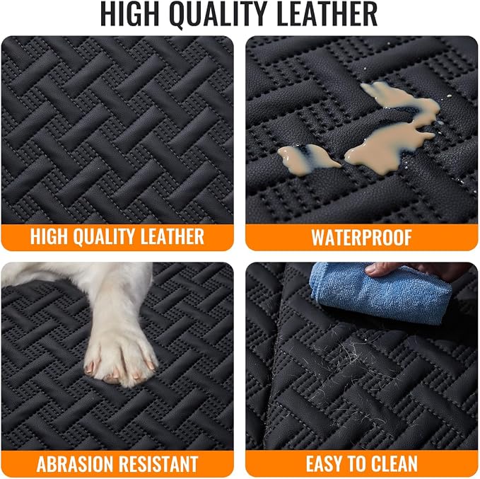 MAXFUT Dog Back Seat Extender for Truck,Truck Dog Seat Cover Back Seat,Dog Hammock for Truck,Hard Bottom Seat Extender,Pet Seat Covers for F150/RAM1500/Silverado