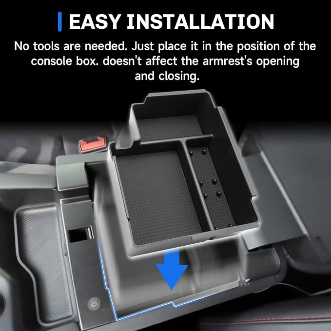 SXCY for 2025 2026 Ford Explorer Center Console Organizer Tray for 2025 2026 Ford Explorer Accessories Center Console Tray 2025 2026 Explorer Armrest Console Organizer Tray