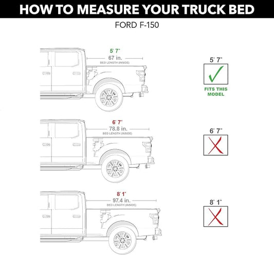 RealTruck Undercover ArmorFlex Hard Folding Truck Bed Tonneau Cover | AX22002 | Fits 2004-2014 Ford F-150 5' 6" Bed (66")