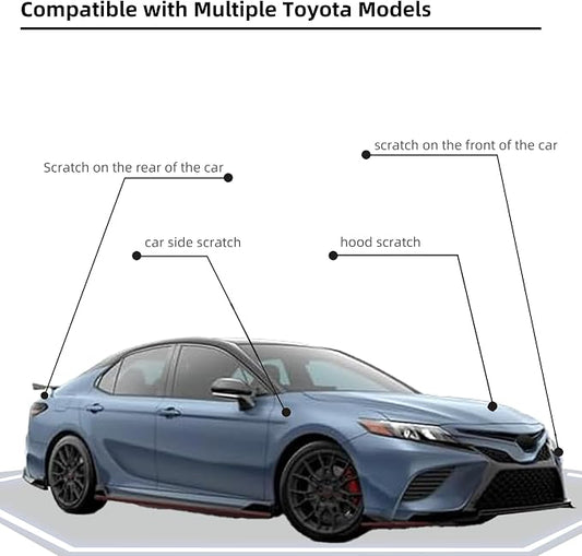 Cavalry Blue(8W2) Car Paint Touch Up Pen Compatible with Toyota, 2-In-1 Color Accurate Touch Up Car Scratch Repair Paint Exact Match Toyota Series Automotive Scratch Remover for Nicks&Chips Repair