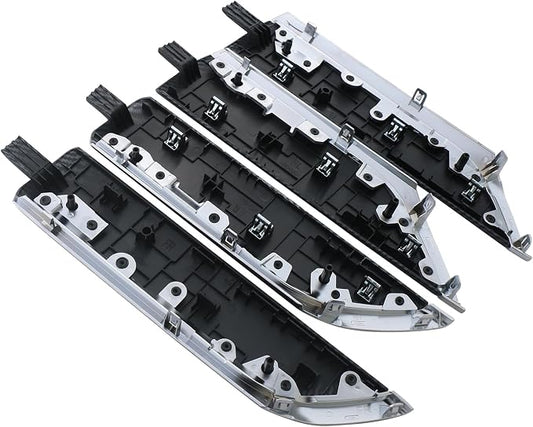 Interior Door Panel Trim Molding Kit Carbon Fiber Compatible with Chevrolet Chevy Silverado & GMC Sierra Crew Cab Truck Door Parts Accessories 2019-2024 Replaces 84469330