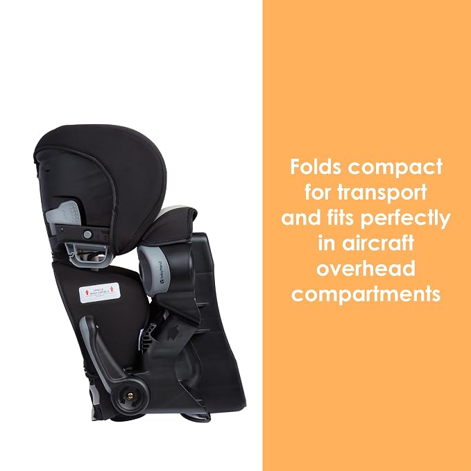 Baby Trend Protect 2-in-1 Folding Booster Seat, Dash Tan – Fold-Flat Travel-Ready Design, Lightweight Build, Belt-Positioning Comfort