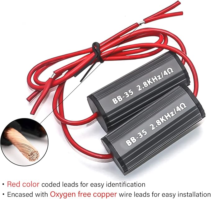 RECOIL BB-35 Bass Blocks Designed to Protect Car Audio 3.5 Inch Speakers, Eliminate Frequencies 0-2.8kHz at 4Ohms, Pair