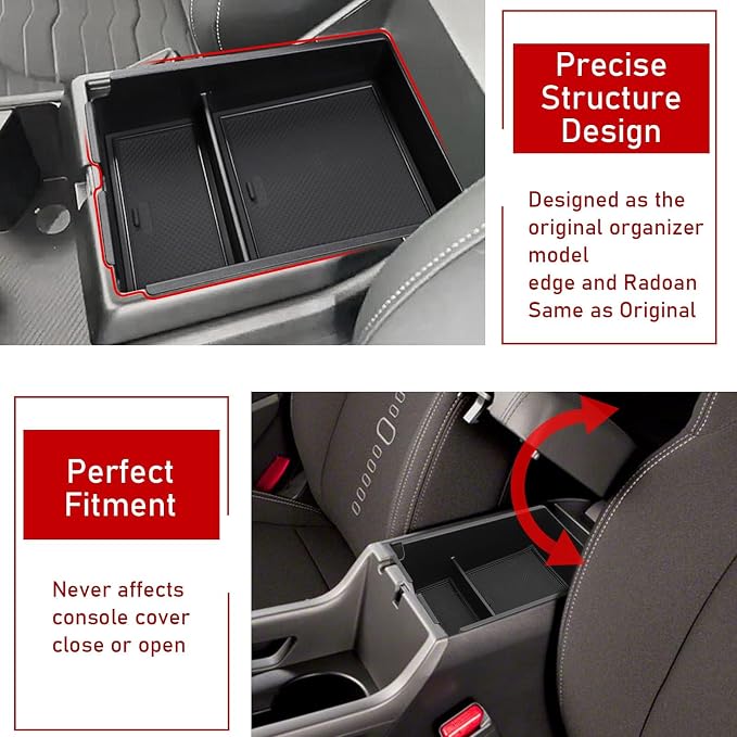 TTCR-II Compatible with Kia Sportage Center Console Organizer 2023 2024 2025 2026, for Sportage NQ5 Console Organizer Tray EX/LX/SX/X-Line 2023 2024 2025 2026