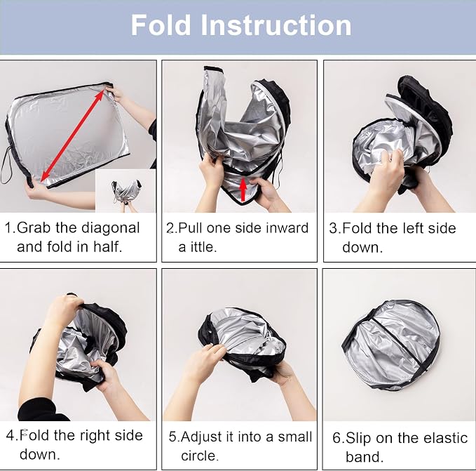 Car Windshield Sun Shade for 2025 2026 Toyota Camry| Front Window Sun Visor| 310T Reflective Polyester| UV Heat Insulation Protection| Foldable Sunshade with Storage Pouch