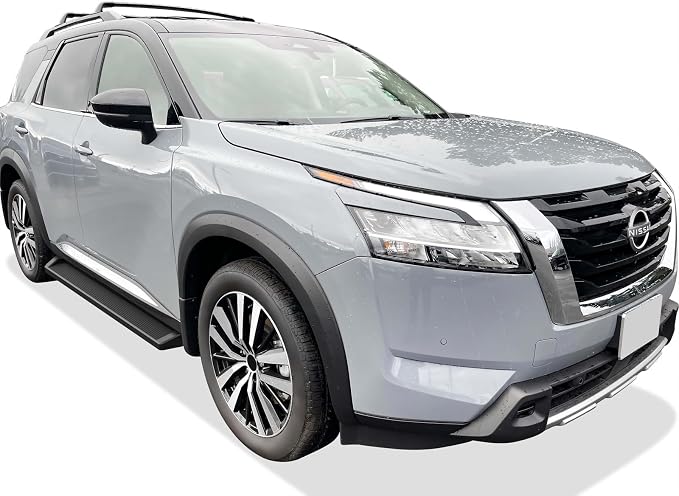 APS Black Running Boards Style Compatible with Nissan Pathfinder 2022-2026 (Nerf Bars Side Steps Side Bars)