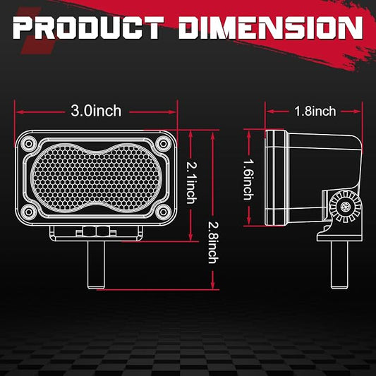 OFFROADTOWN 3 Inch LED Pods 40W Driving Light Bar Off Road Lights LED Cubes Fog Light Bumper Grille Backup Lights for Truck Pickup ATV UTV SUV Heavy Duty