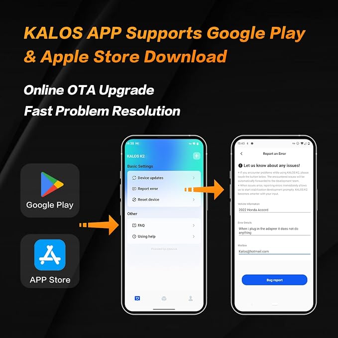 KALOS Wireless CarPlay Adapter (2025 Upgrade), 2-in-1 CarPlay & Android Auto, Converts Wired to Wireless, Plug-and-Play,Compatible with iPhone & Android Devices, Compact Size with USB/USB-C