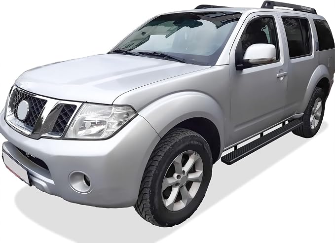 APS Running Boards (Side Bars Side Steps Step Bars) Compatible with Nissan Pathfinder 2005-2012 (Stainless Steel Black Powder Coated 5 inches)