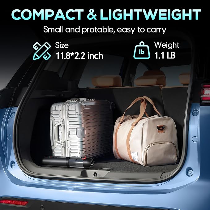 Cordless Car Vacuum, 21KPa Portable Handheld Car Vacuum Cleaner | Pre-filter & HEPA Filter System, 7800mAh Battery, Mini Vacuum with Multi Nozzles for Car, Home, Office, Pet Hair Cleaning
