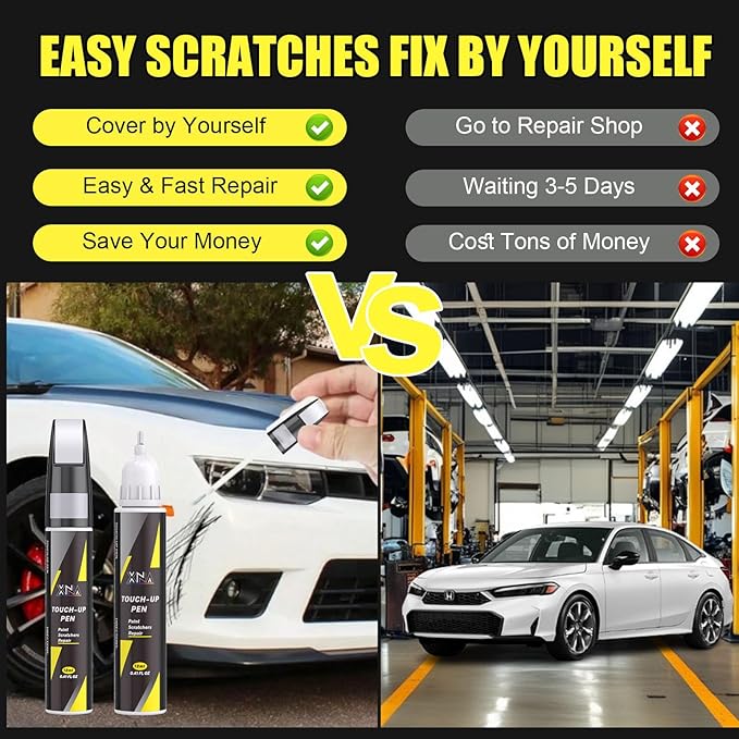 XNA Midnight Amethyst Metallic(YR-642M) for Honda Touch Up Paint, Car Scratch Remover for Nicks and Chips Repair, 2-In-1 Quick & Easy Fix Car Scratch Repair Kit with Exact Color-Matched