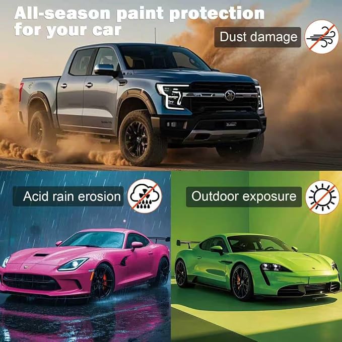 Car Wax High Gloss Shine, Long Lasting Paint Protection, Superior Hydrophobic Water Repelling Properties, Natural Wax for Minor Scratch Repair and UV Protection, Safe for All Vehicle Colors