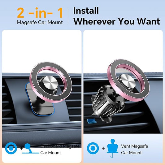 Kaistyle for Magsafe Car Mount【20 Strong Magnets】Magnetic Phone Holder for Car Phone Holder Mount Dash Mounted Holders Cell Phone Holders for Your Car Accessories for Women Men for iPhone 17 16 15 14