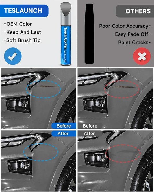 UJ Sterling Gray Metallic Touch Up Paint Compatible with Ford Exact Match Touch Up Paint Car Scratch Repair