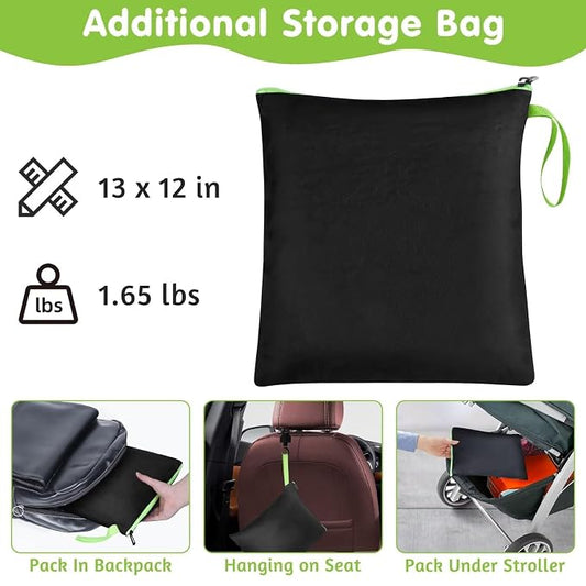 SCTEL Infant Car Seat Travel Bag - Fits Infant Car Seats with Anti-Rebound Bar Base, Car Seat Storage Bag, Car Seat Carrier for Airport, Water Dirt Tear Resistant, Baby Essentials