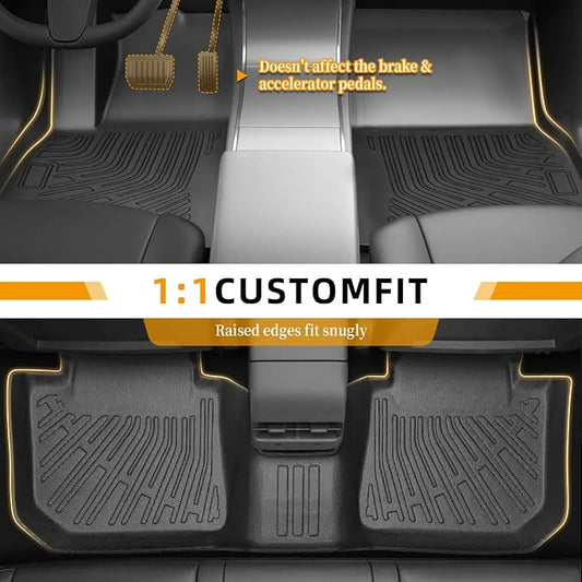 Floor Mats for Subaru Crosstrek 2013-2016-2017, for Subaru Impreza 2012-2016, Front Rear Mats & Cargo Mat, TPE Anti-Slip Waterproof Summer Winter Floor Liners Crosstrek Floor Mats Accessories