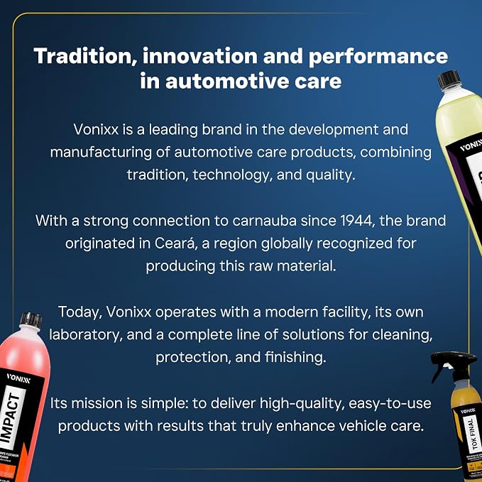 Vonixx Shiny High Gloss Tire Dressing | Long-Lasting Wet Shine, Water-Resistant, Eco-Friendly, Silicon-Based Tire Protectant | 50.7 fl oz (1.5L)