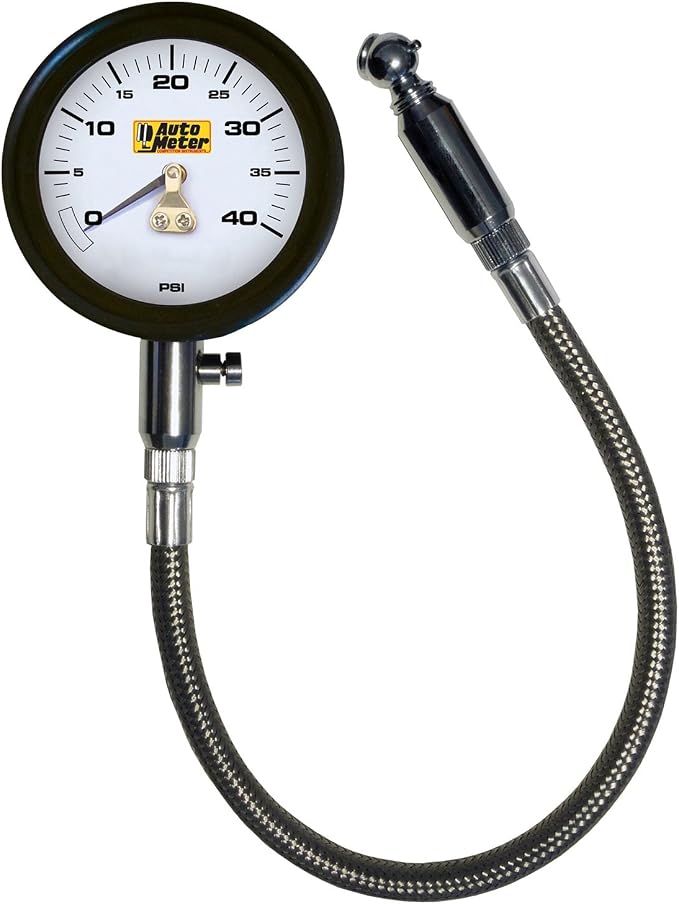 Auto Meter (2162) 0-40 PSI Analog Tire Pressure Gauge