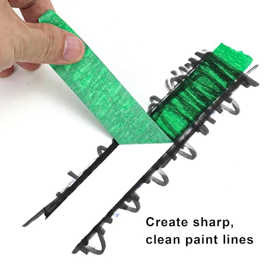 3 Pack Green Painters Tape - Masking Tape 1 Inch Wide - Multi-Surface, Smart Adhesion, Indoor & Outdoor - 270FT Total - Paint Tape for DIY, Labeling, Art, Car, General Purpose (#3910)