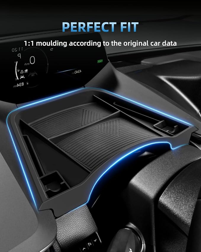 Center Console Behind Screen Dashboard Organizer Tray for 2023-2026 Toyota Prius, 2024 2025 2026 Toyota Prius Interior Accessories