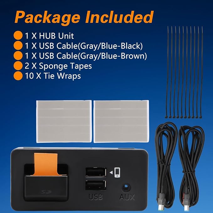 FUSCH Wired Carplay and Android Auto Retrofit Kit Media Hub Fits to MZD Connect System Compatible with Mazda 2/3/6/CX3/CX5/CX9/MX5 2014-2020 Replace#TK78-66-9U0C 00008FZ34 K1414(NEW P2 Version)