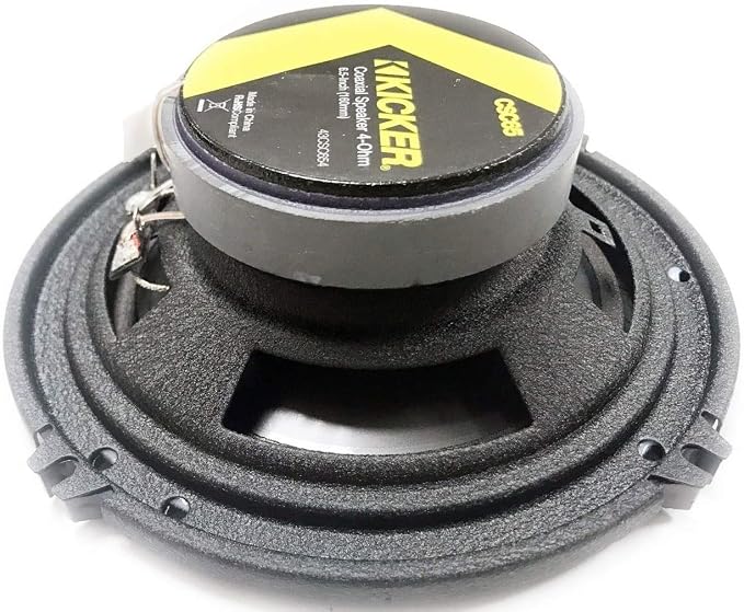 Kicker CS Series CSC65 6.5 Inch Car Audio Speaker with Woofers (2 Pairs)