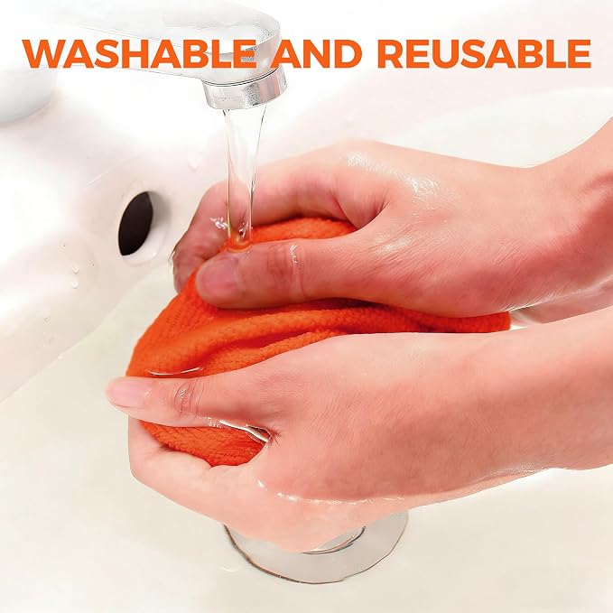 XINDELL 5 Pack Windshield Cleaner Microfiber Pads – Replacement Heads Cover for Xindell Tools. Washable & Reusable 5.7" W Triangle Pads (Red). Fits Window Reach Tool - Handle Not Included
