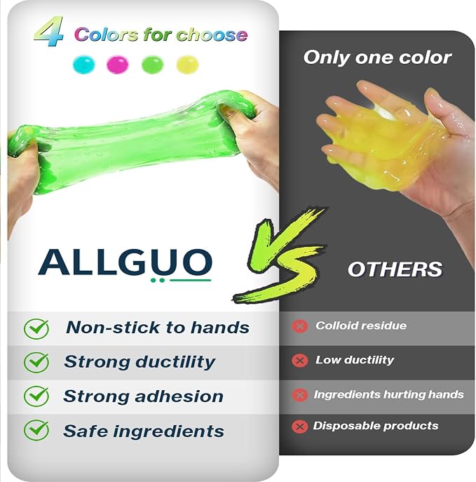 Car Cleaning Gels-4 Pack, Cleaning Gel for Car, Dust Cleaner Putty Cleaner Slime Cleaning Supplies Auto Detailing Tools, Cleaning Slime for Dust Removal, Cleaning Kit Gift for Men Women, 320g