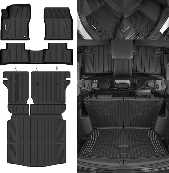 Floor Mats for 2022-2026 Toyota Corolla Cross FWD (Not for AWD/Hybrid), Trunk Mat and Backrest Mat All Weather TPE Protector for Toyota Corolla Cross Accessories