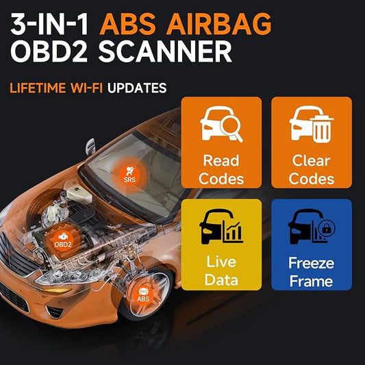 2026 FOXWELL NT630 Plus OBD2 Scanner with ABS and SRS, ABS Auto Bleed Scan Tool, Brake Code Reader with Live Data, Bidirectional Control & SAS Oil EPB Reset Diagnostic Tool