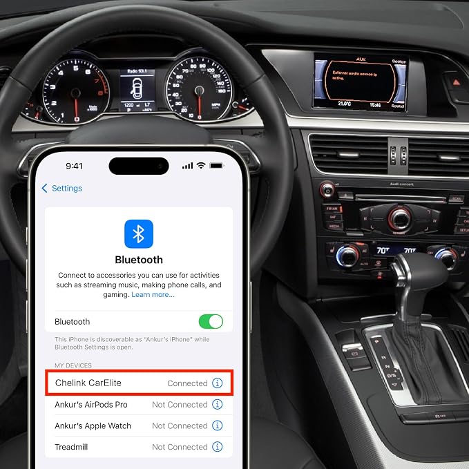 Bluetooth 5.0 Car Adapter for Audi MMI 3G & 2G AMI, Wireless Audio Receiver, Compatible with VW MDI and Mercedes Media Interface