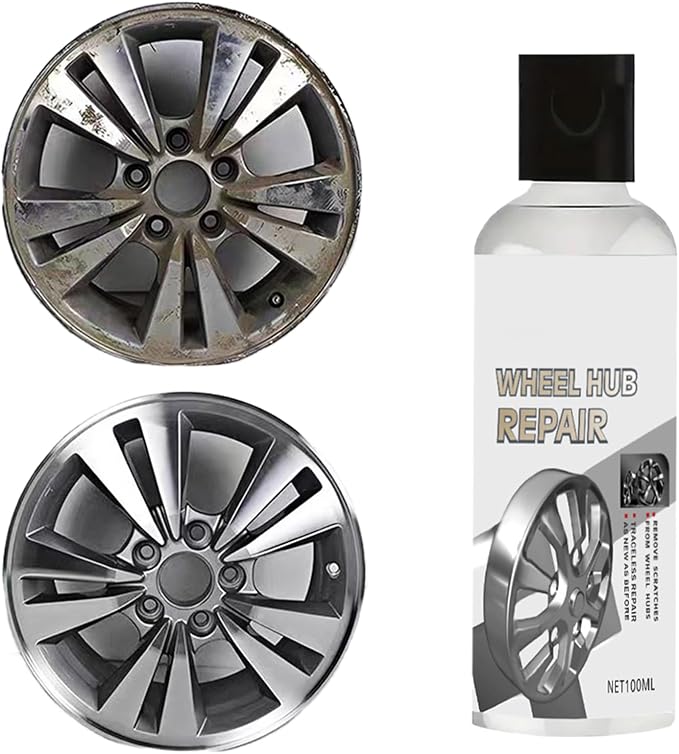 Tire Polish - 100ML Scratch Detailing Agent - Wheel Shine | for Tire Care Metal Debris Exterior Nuts Bolts Iron Fittings Truck SUV Auto