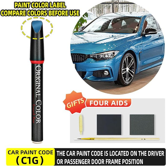 Carhoo C1G Snapper Rocks Blue Touch Up Paint Suitable For BMW, Genuine Custom Color Absoulutely Without Color Differences (16ml)