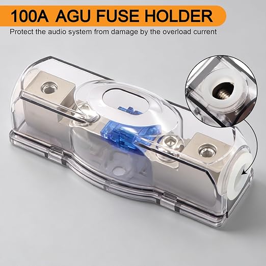 0 Gauge Amp Wiring Kit 3000W Complete Amplifier Installation Kit with Bass Control Knob for Car Audio Subwoofer System