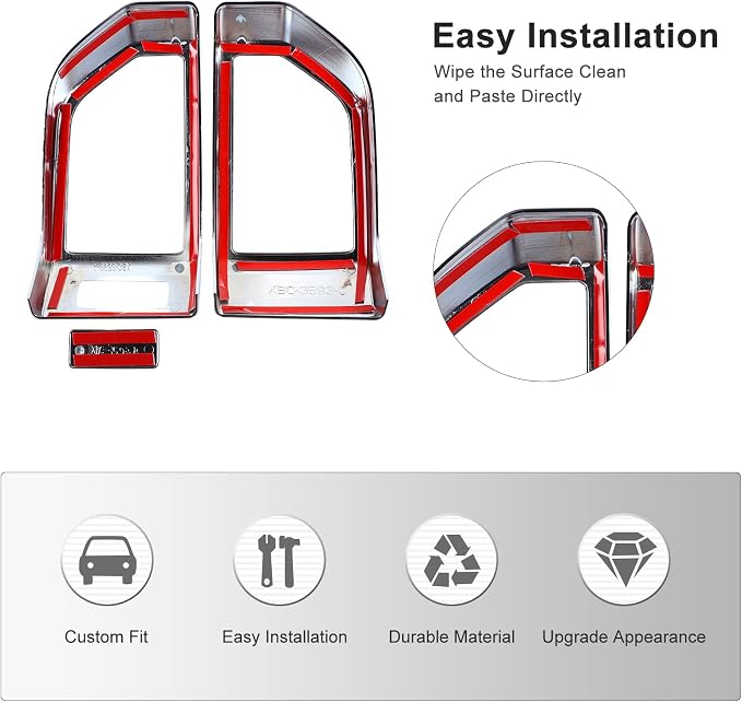 JeCar 11PCS Interior Decoration Trim Kit for Ford F150 2015-2020 Steering Wheel & Center Console Trim & Dashboard & Rear Air Conditioner Vent Cover (Chrome)
