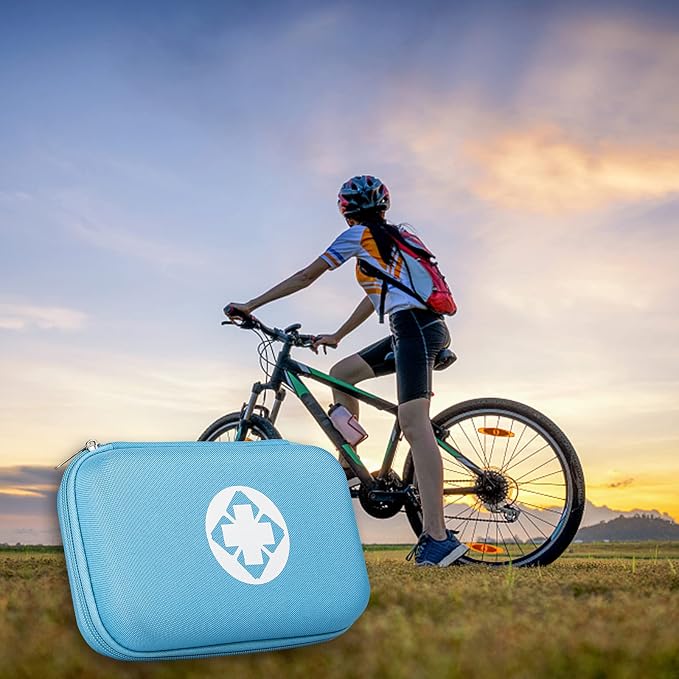 Small-Waterproof Car First-Aid Kit Emergency-Kit - Blue 273Piece Camping Equipment for Camping Hiking Home Travel YIDERBO