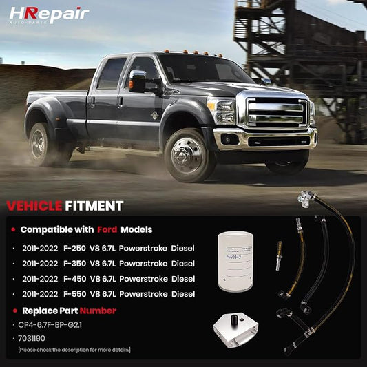 CP4 Disaster Prevention Kit fits for 2011-2025 Ford F250 F350 F450 F550 Super Duty 6.7L Powerstroke Diesel - CP4-6.7F-BP-G2.1