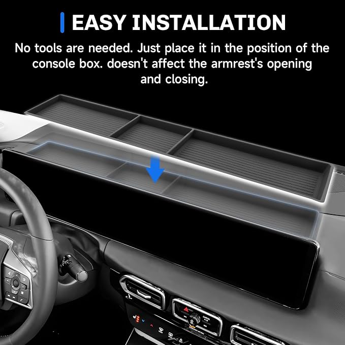 SXCY for 2026 Nissan Sentra Dashboard Organizer Tray for 2026 Nissan Sentra Accessories Screen Back Console Tray 2026 Sentra Behind Dash Console Organizer Screen Behind Phone Organizer