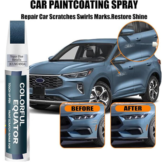K1/M7490A Vapor Blue Metallic Touch Up Paint for Ford, Car Paint Pen Scratch Repair Two-In-One Touch Up Paint, Premium Car Scratch Remover for Deep Scratches