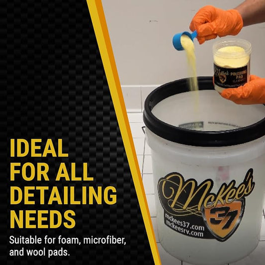 McKee's 37 - Polishing Pad Rejuvenator | Deep Cleaning Polishing Cleaner for Foam & Wool Pads | Extends Pad Life, Removes Buildup (16 oz)