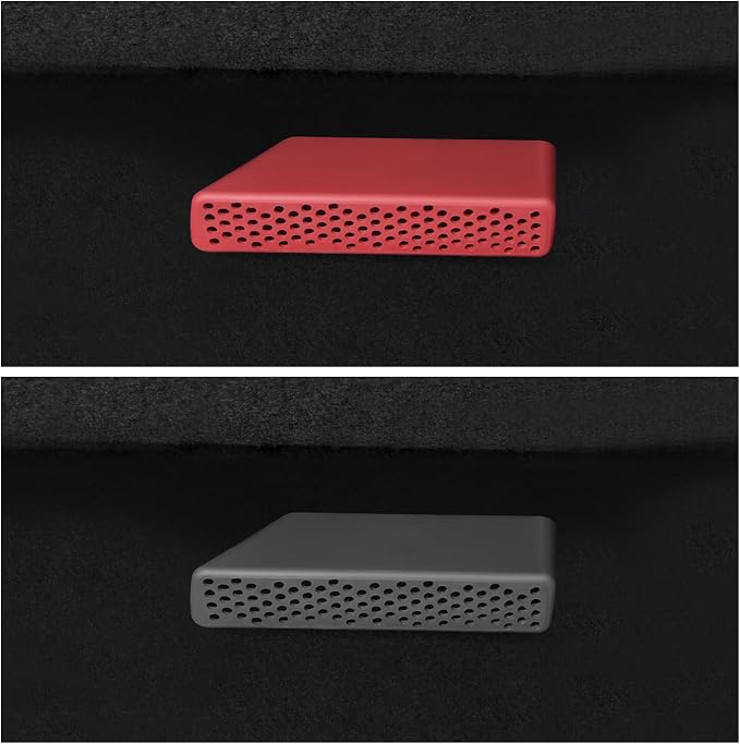 Temmis Car Under Seat Air Outlet Silicone Protection Cover for Toyota Highlander 2020-2025, Auto Interior Accessories Vent Protector Cap Set Accessory-Red