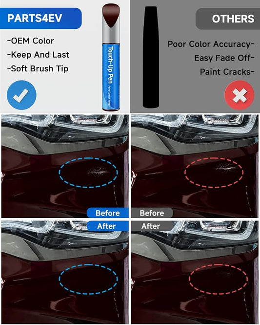 Touch Up Paint Compatible with Chevrolet Exact Match Touch Up Paint Car Scratch Repair (Siren Red (G1E/WA405Y))