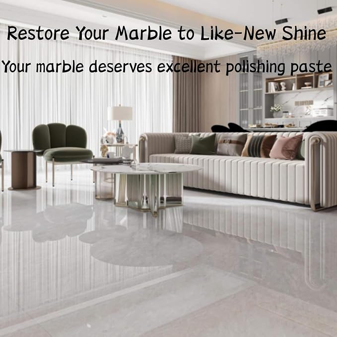 Granite Polishing Paste, Marble Cleaner Countertop, Quartz Polish, Granite Polishing Kit | Marble Cleaner and Polish - Enhances Shine & Maintenance, Safe for Stone Surfaces, 5 Kg