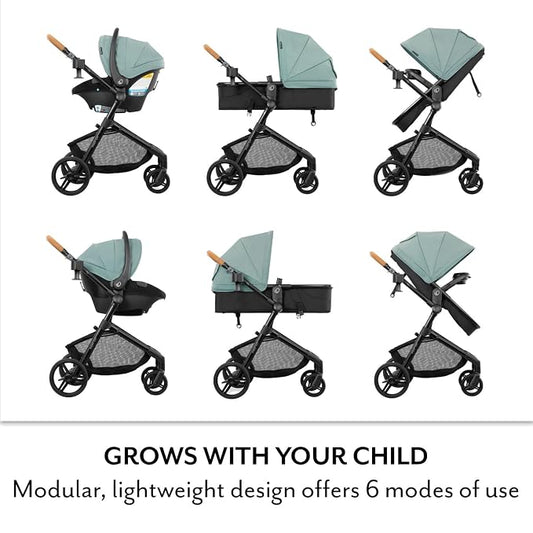 Pivot NXT Travel System with Litemax NXT Infant Car Seat Driftwood Brown