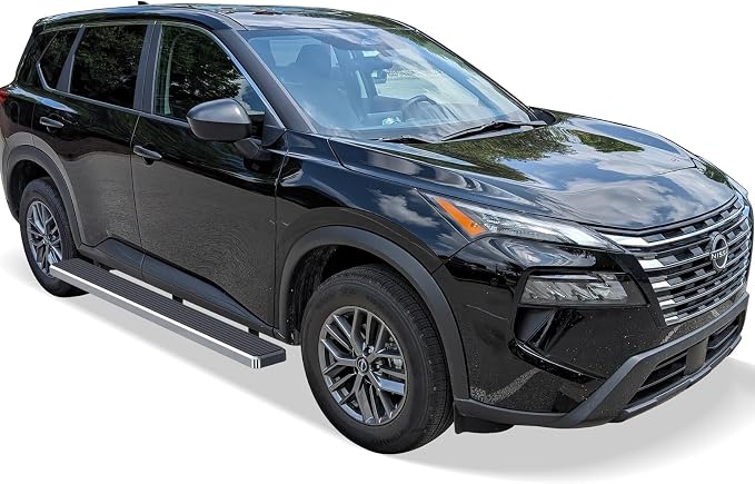 APS (304 Stainless Steel Polished Silver 6 inches) Running Boards Nerf Bars Side Steps Compatible with Nissan Rogue 2021-2026 (Exclude Models with Ground Lighting System)